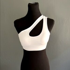 Asymmetrical White Bralette M
